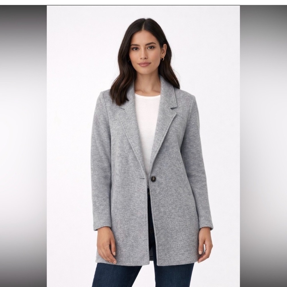 Wool Gray Blazer cardigan